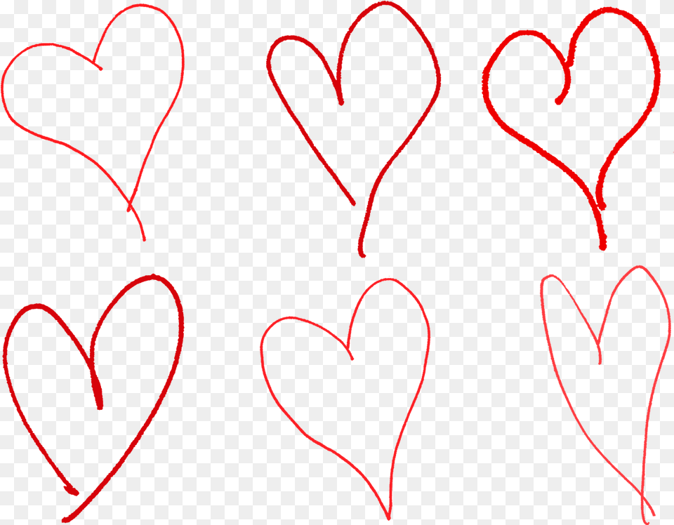 Hand Drawn Drawing Heart Png