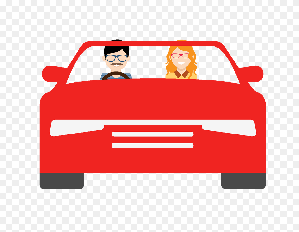 Hand Drawn Driving Red Car Element Download Vector, First Aid, Person, Adult, Female Free Transparent Png