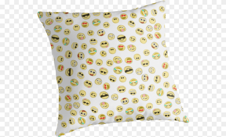 Hand Drawn Emoji Pattern By Jazzideshae, Cushion, Home Decor, Pillow, Adult Free Png
