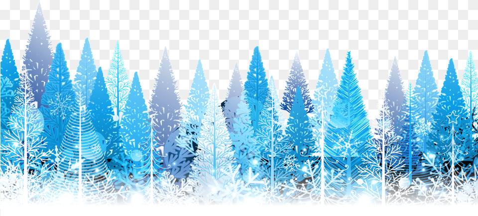 Hand Drawn Fairy Tale Winter Pine Forest Tapis De Fte De Nol La Mode Ensemble De Couette, Ice, Nature, Outdoors, Weather Free Transparent Png