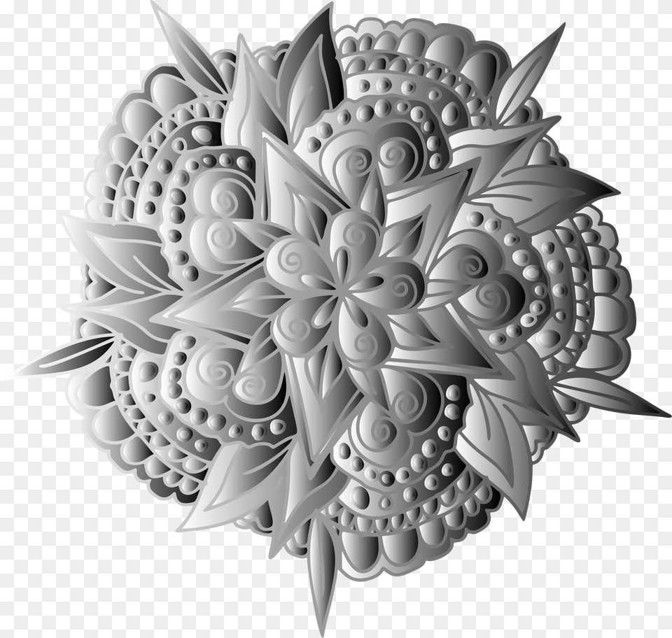 Hand Drawn Floral Line Art Grayscale Clip Arts Lotus Drawing, Pattern, Accessories, Floral Design, Graphics Free Transparent Png