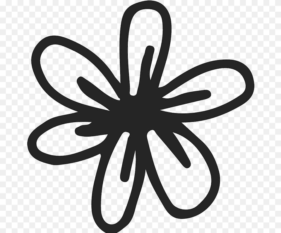 Hand Drawn Flower, Stencil, Outdoors Png Image