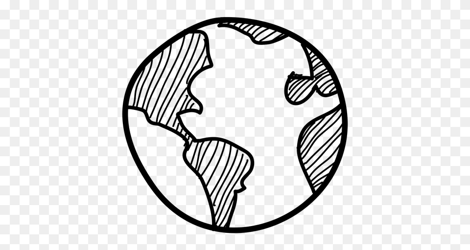 Hand Drawn Globe Icon, Logo Free Transparent Png