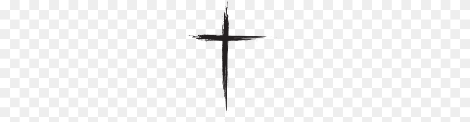 Hand Drawn Grunge Cross Sticker, Sword, Symbol, Weapon Free Transparent Png