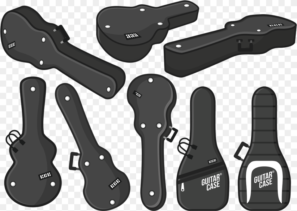 Hand Drawn Guitar Case Cartoon Of Guitar Case, Electronics Free Png Download