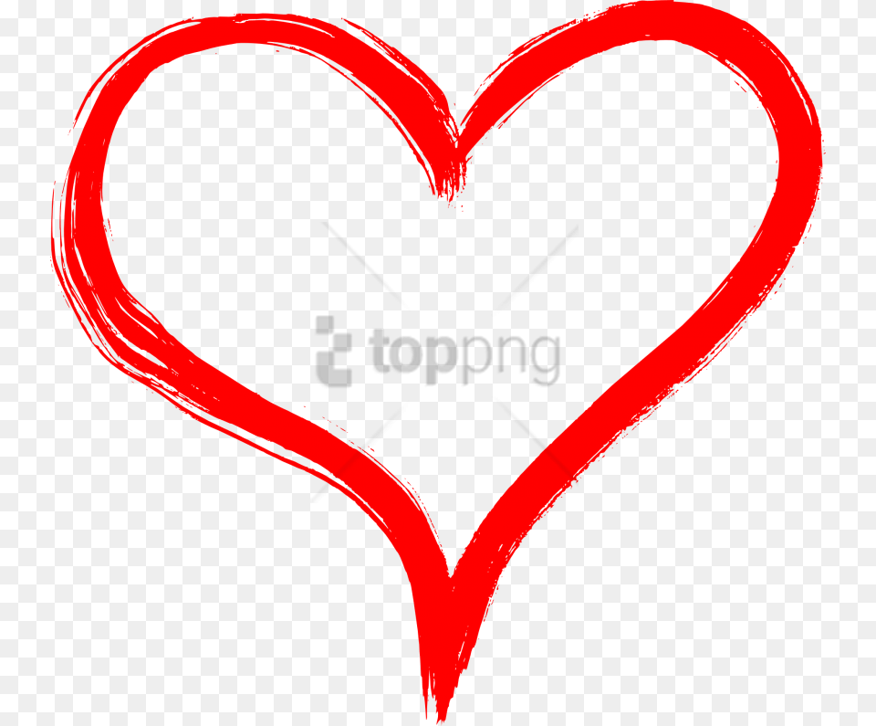 Hand Drawn Heart Image With Transparent Hand Drawn Heart, Dynamite, Weapon Free Png