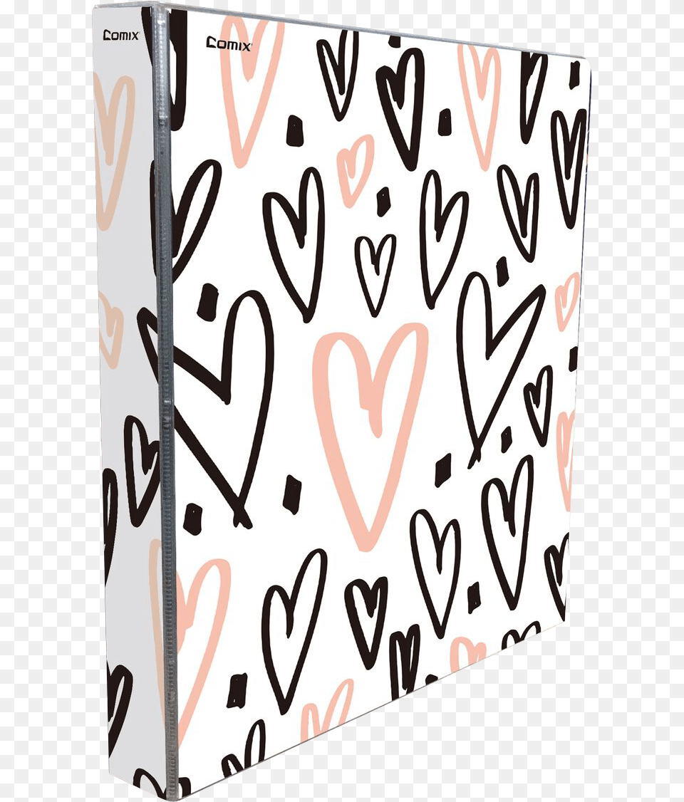 Hand Drawn Hearts Binder Heart, Text Png Image