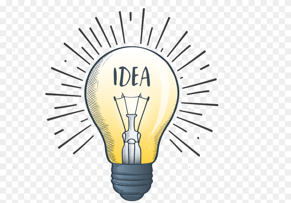 Hand Drawn Icon Creative Light Bulb Light Bulb Idea, Lightbulb Free Transparent Png