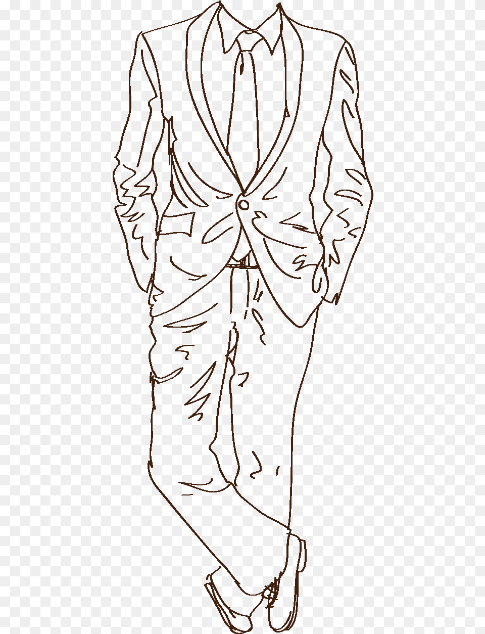 Hand Drawn Line Clothes Elements Wedding Suit For Men Drawing, Accessories, Sleeve, Long Sleeve, Formal Wear Free Transparent Png