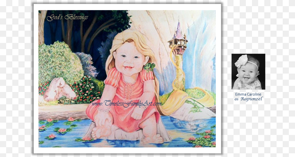 Hand Drawn Pencil Portraits From Michael Kitchens In Color Pencil Drawing Rupunzel, Art, Baby, Person, Painting Free Png