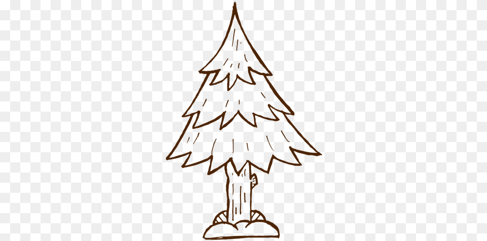 Hand Drawn Pine Tree Icon Transparent U0026 Svg Vector File Hand Drawn Pine Tree, Christmas, Christmas Decorations, Festival, Christmas Tree Free Png