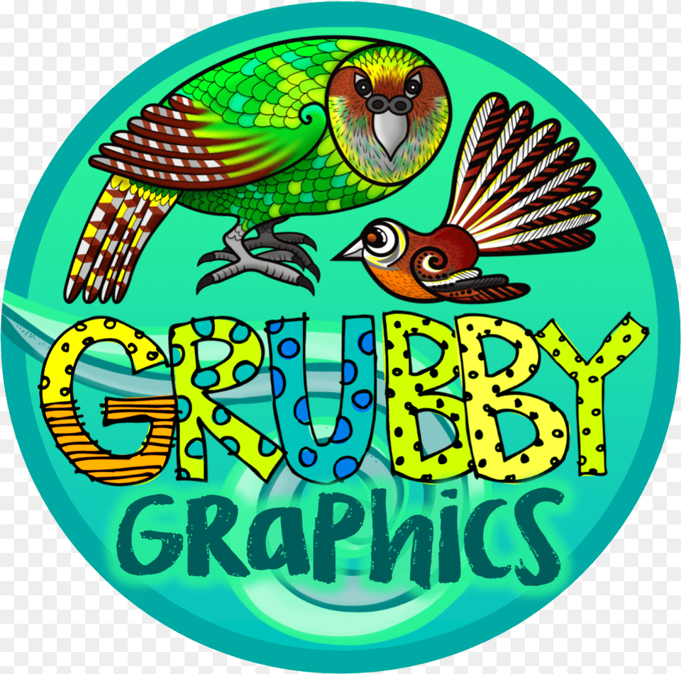 Hand Drawn Quirky New Zealand Clip Art Grubby Graphics Clip Art, Logo, Animal, Bird, Badge Free Png