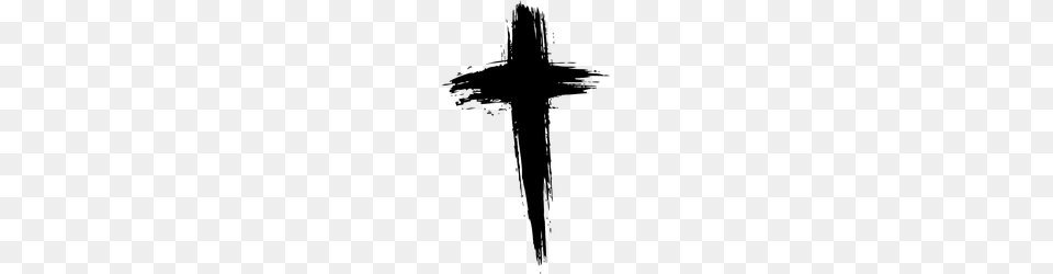Hand Drawn Thick Grunge Cross Sticker, Sword, Symbol, Weapon, Blade Png Image