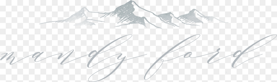 Hand Drawn Transparent Mountains, Handwriting, Text Free Png Download