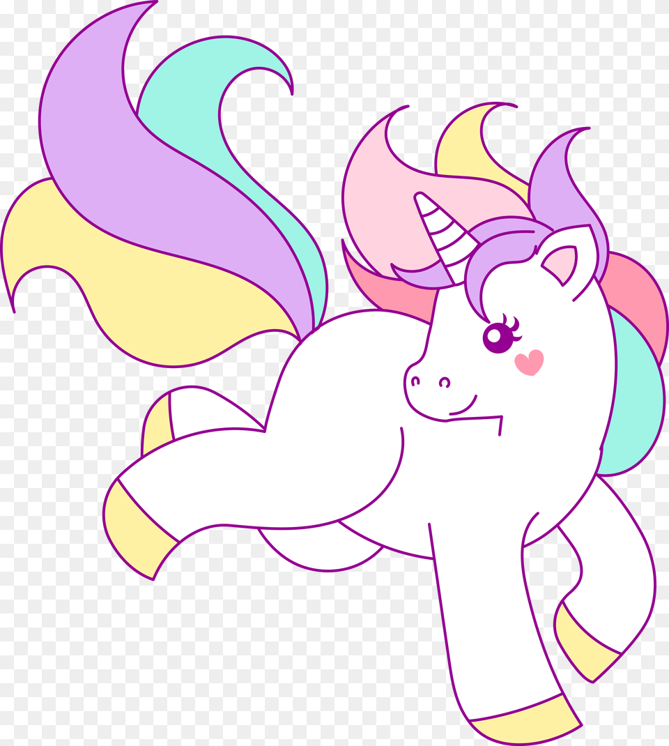 Hand Drawn Unicorn Clip Art, Cartoon, Graphics, Baby, Person Free Png Download