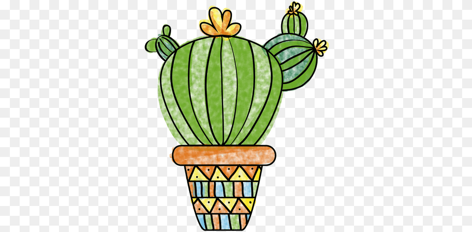 Hand Drawn Watercolor Cactus And Pot Transparent U0026 Svg Watercolour Cactus In Pot Png Image