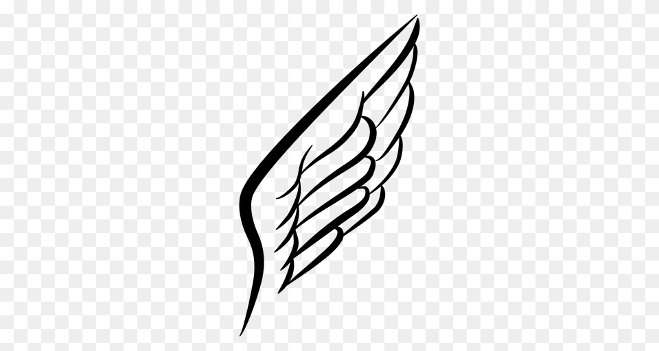 Hand Drawn Wing Silhouette, Handwriting, Logo, Text, Blade Png Image