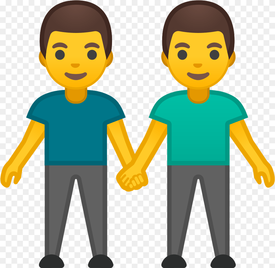 Hand Emoji Clipart Double Hand Man And Man Emoji, T-shirt, Clothing, Person, Baby Png