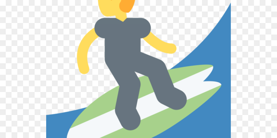 Hand Emoji Clipart Surfer Surfing Emoji, Water, Sport, Sea Waves, Leisure Activities Free Transparent Png
