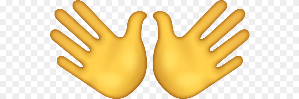 Hand Emoji Ios Sign Open Hands Emoji Iphone, Body Part, Clothing, Finger, Glove Free Png