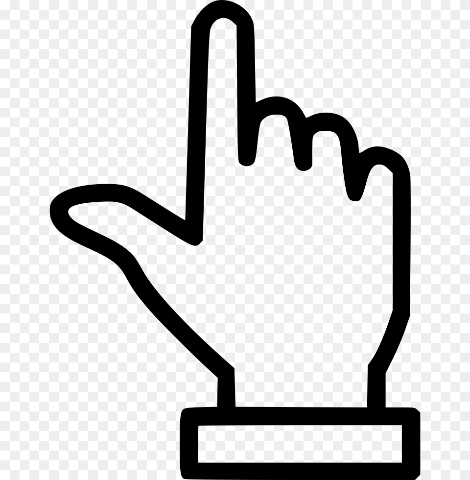 Hand Finger Pointing Up Icon Download, Clothing, Glove, Smoke Pipe, Stencil Free Transparent Png