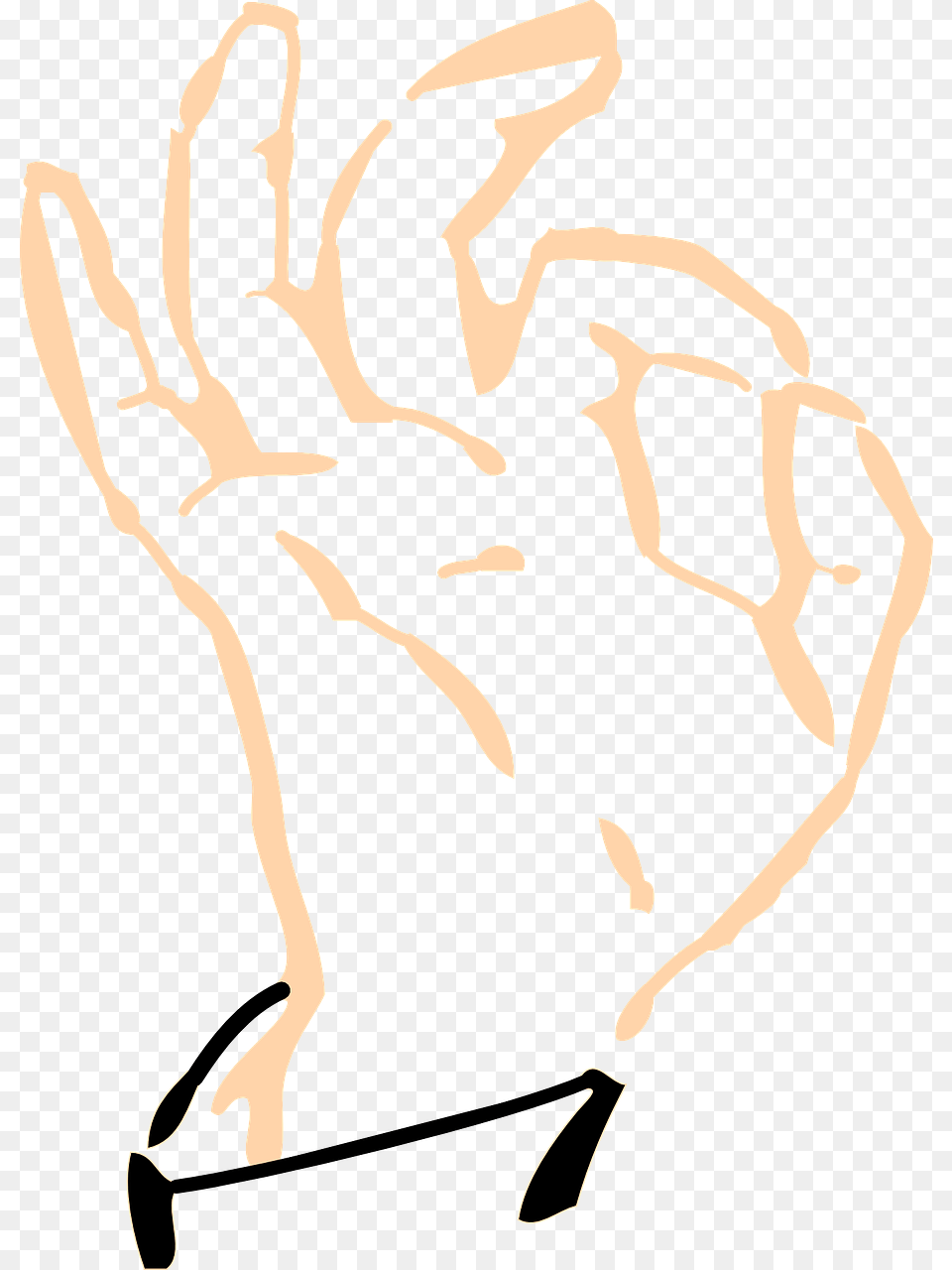 Hand Finger Thumb Gesture Ok, Clothing, Electronics, Glove, Hardware Png
