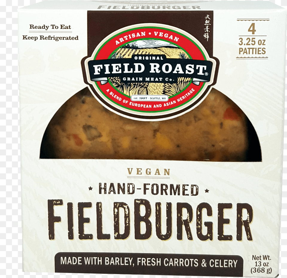 Hand Formed Fieldburger Field Roast Field Burger, Alcohol, Beer, Beverage, Food Free Png