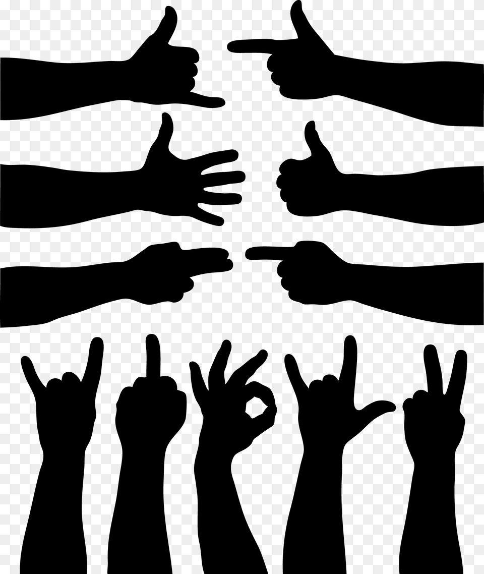 Hand Gestures In Vector Formats Ruka Vektor, Firearm, Gun, Rifle, Weapon Free Png Download