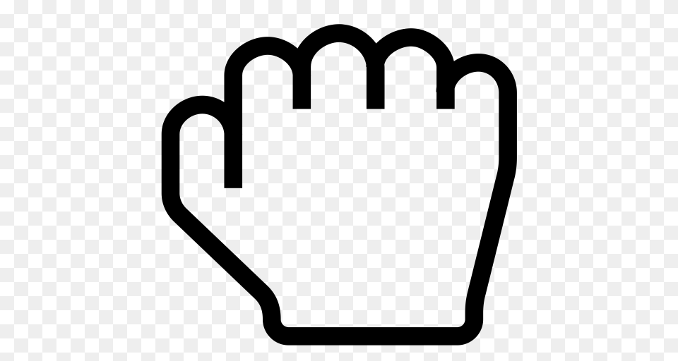 Hand Grab O Grab Grabbing Icon With And Vector Format, Gray Free Transparent Png