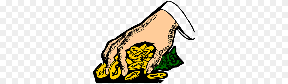 Hand Grabbing Coins, Body Part, Person, Adult, Female Free Transparent Png