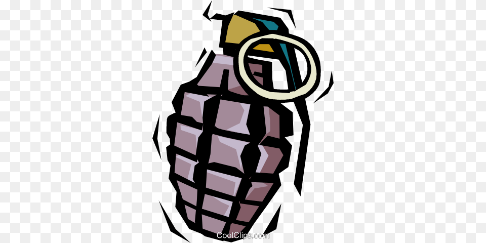 Hand Grenade Royalty Vector Clip Art Illustration, Ammunition, Weapon Free Transparent Png