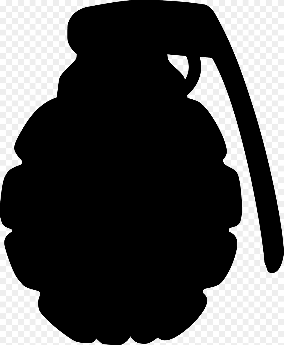 Hand Grenade Silhouette, Ammunition, Weapon, Clothing, Hoodie Free Png