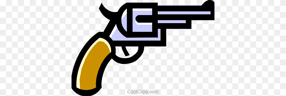 Hand Gun Royalty Free Vector Clip Art Illustration, Firearm, Handgun, Weapon Png