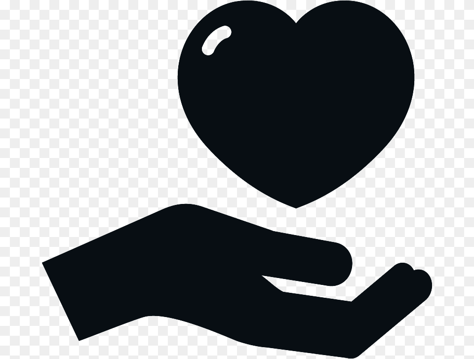 Hand Heart Icon Care Hand Icon, Stencil, Silhouette, Smoke Pipe Free Transparent Png