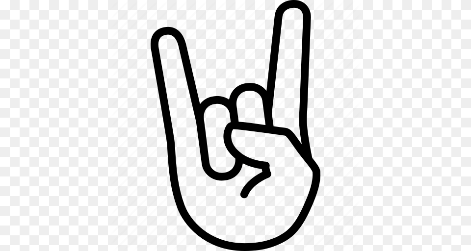 Hand Heavy Horns Metal Rock Roll Sign Icon Free Transparent Png