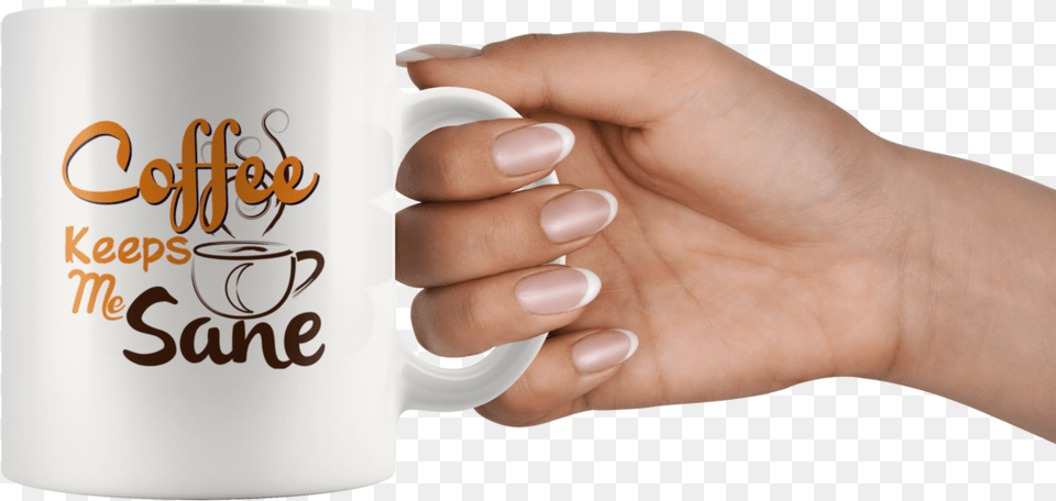 Hand Holding A Cup, Body Part, Finger, Person, Beverage Png Image