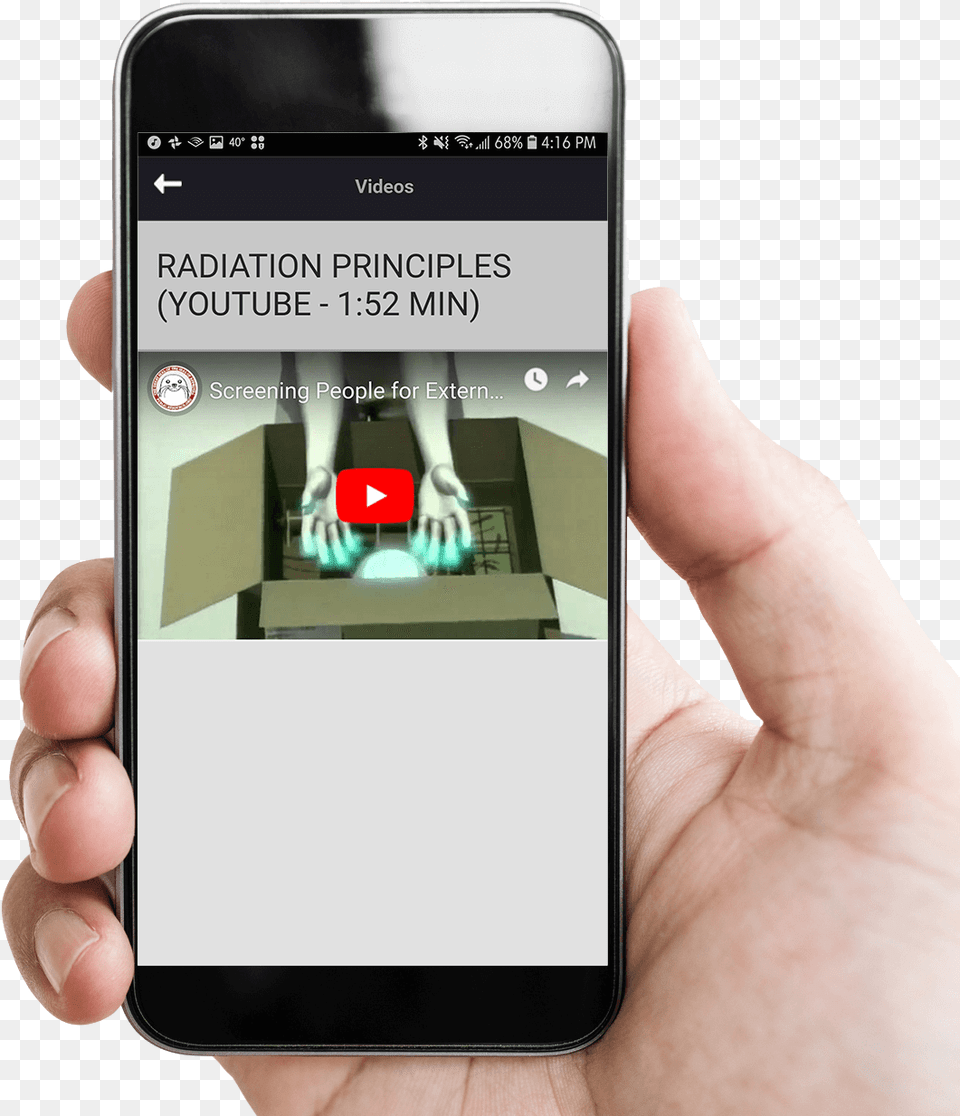 Hand Holding A Mobile Phone With Remm App Displaying Phone Stock, Electronics, Mobile Phone Free Png Download