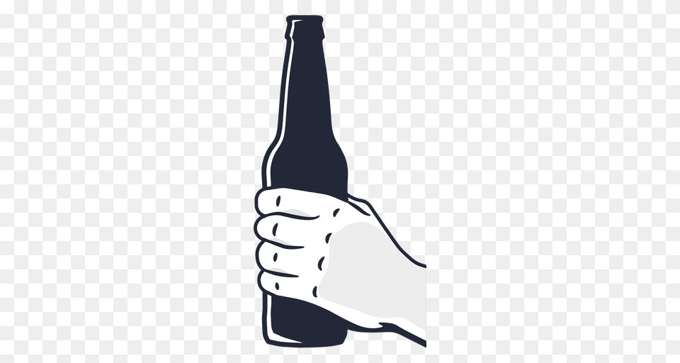 Hand Holding Beer Bottle, Alcohol, Beer Bottle, Beverage, Liquor Png Image