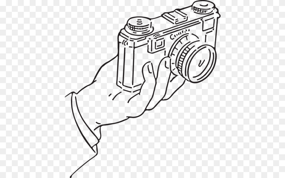 Hand Holding Camera Vector Clipart Clipart Images Hand Holding Something Cartoon, Electronics, Person Png Image