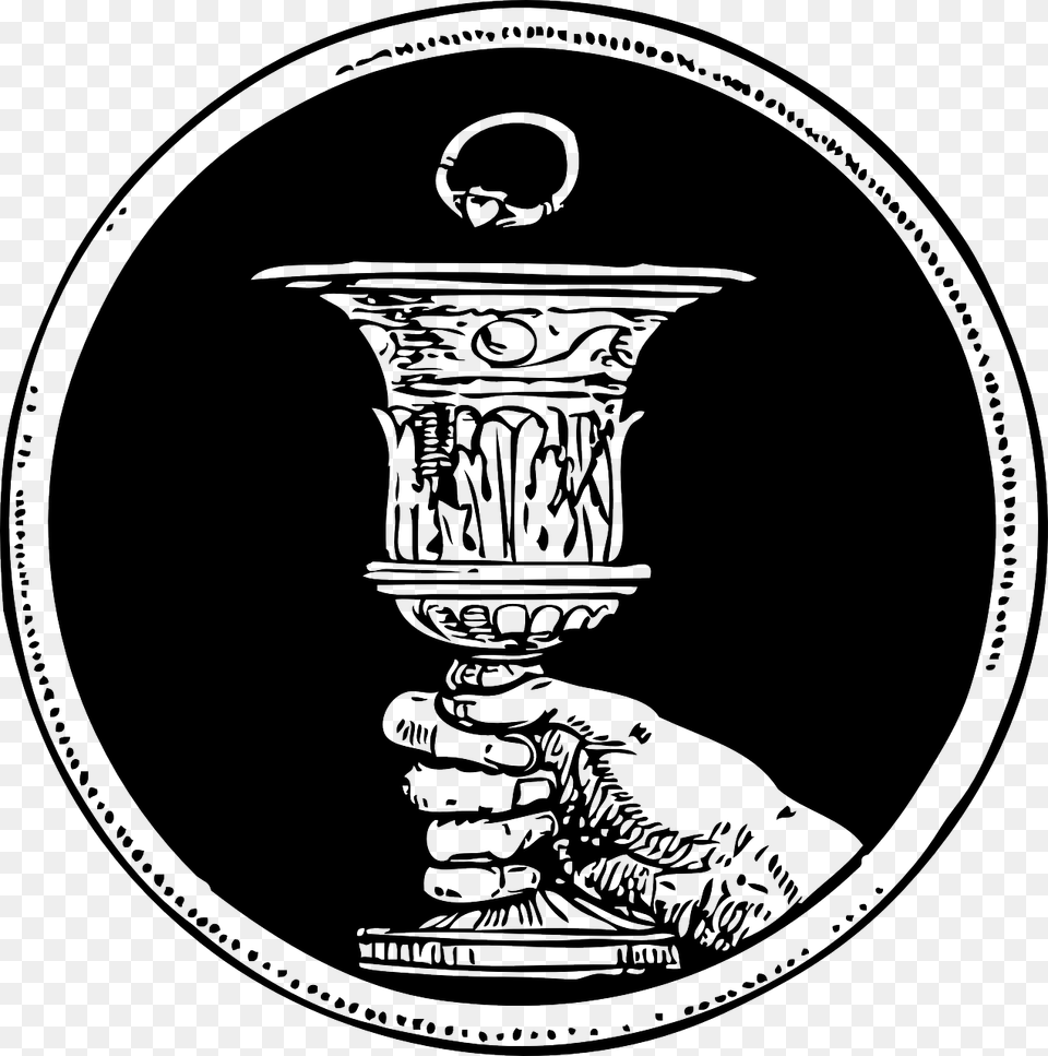 Hand Holding Chalice Drawing, Light, Person, Baby, Face Free Png Download