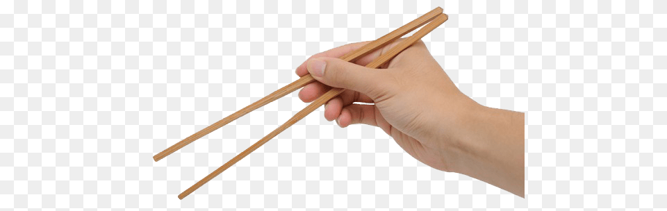 Hand Holding Chopsticks Transparent, Food, Person, Blade, Dagger Free Png Download