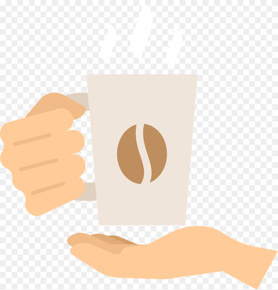 Hand Holding Coffee Cup Clipart, Body Part, Finger, Person, Ball Free Png Download