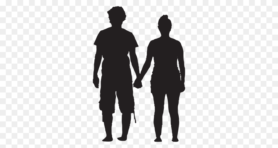 Hand Holding Couple Silhouette, Body Part, Person, Adult, Male Png Image