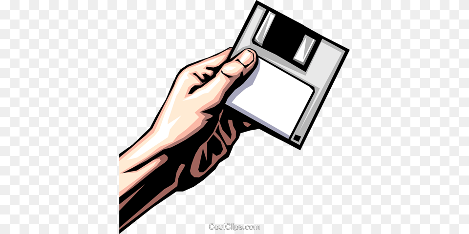 Hand Holding Diskette Royalty Free Vector Clip Art Illustration, Adult, Female, Person, Woman Png Image