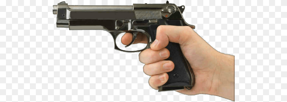 Hand Holding Gun, Firearm, Handgun, Weapon Png
