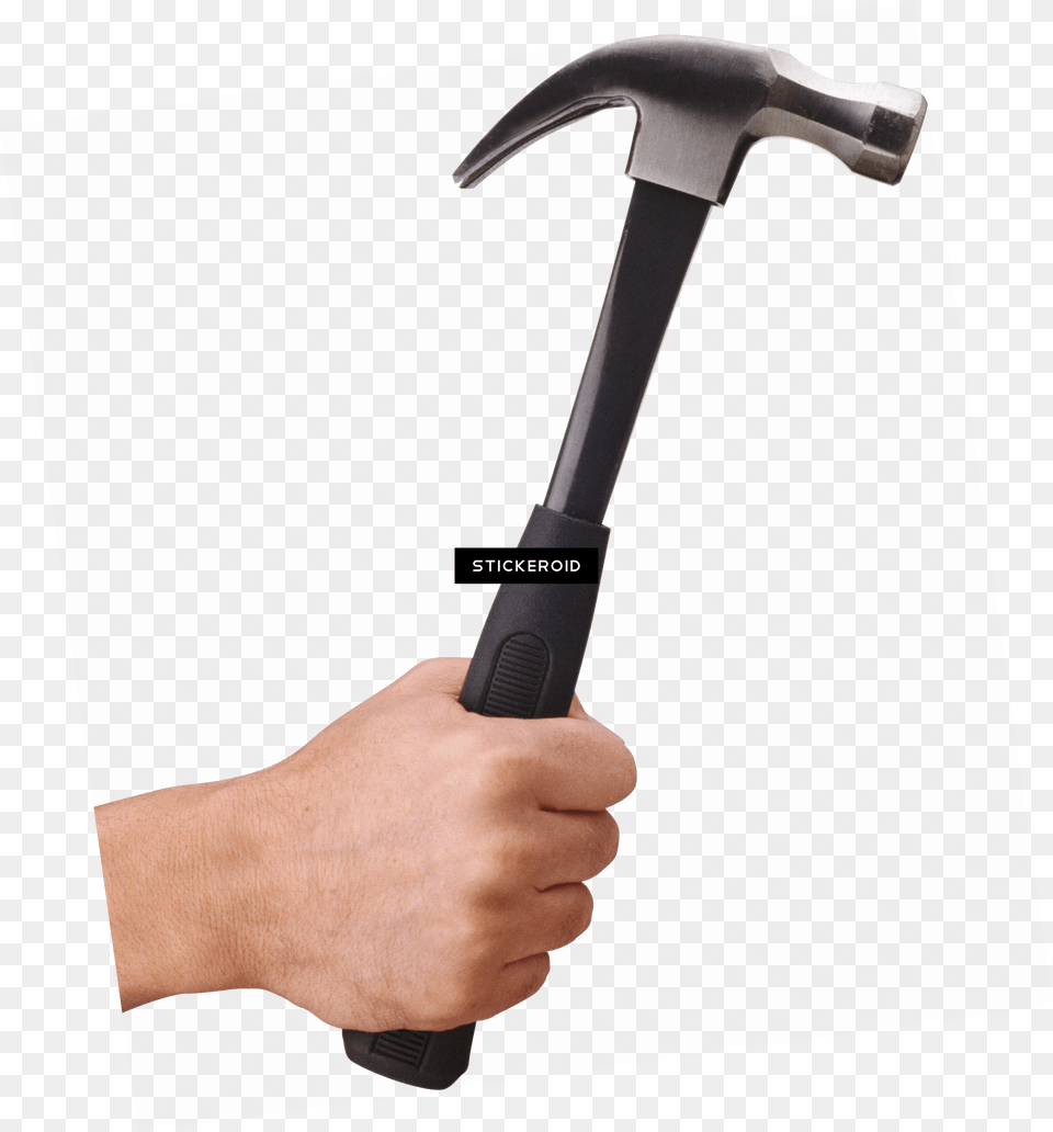 Hand Holding Hammer Hand With Hammer, Device, Tool, Electronics, Hardware Free Png