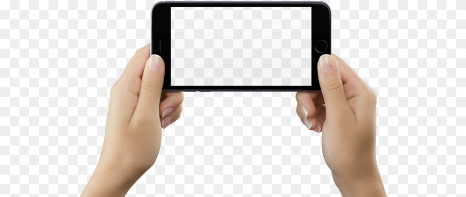 Hand Holding Iphone Iphone In Hands, Electronics, Mobile Phone, Phone, Person Free Png Download