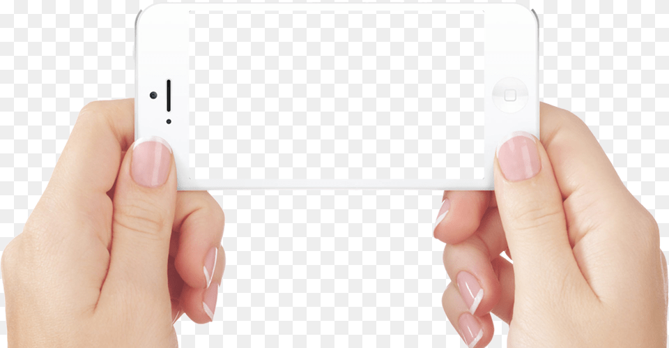 Hand Holding Iphone Transparent Mobile In Hand, Electronics, Mobile Phone, Phone, Texting Png Image