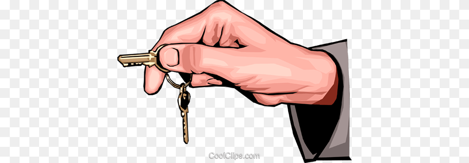 Hand Holding Keys Royalty Free Vector Clip Art Illustration, Key, Adult, Male, Man Png