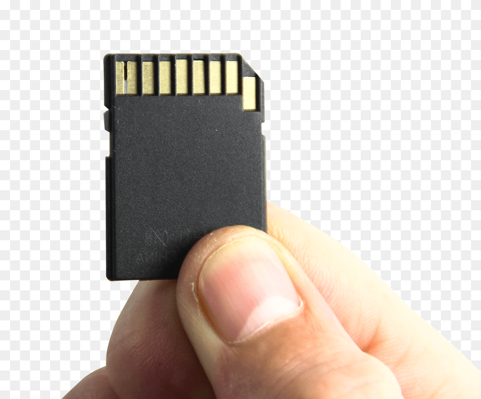 Hand Holding Memory Card Adapter, Electronics, Hardware, Computer Hardware Png Image
